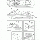 FX CRUISER SVHO FC1800AP Наклейки предупреждения