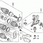 TRX500FM6 Front knuckle@front drive shaft