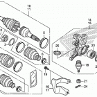 TRX500FE1 Front knuckle@front drive shaft