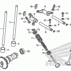 TRX420FA2 Распределительный вал и клапана