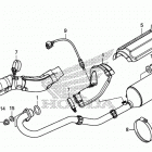 TRX500FM6 Глушитель