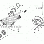 TRX500FM6 Карданный вал