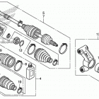 SXS500M Задний привод и кулак поворотный