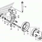 TRX90X Knuckle@front brake panel