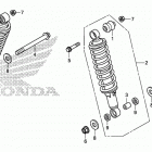 TRX500FA6 Задний амортизатор