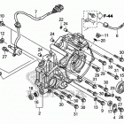 TRX500FM6 Крышка картера задняя