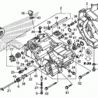 TRX500FA6 Передняя крышка картера