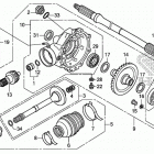 TRX420FA2 Редуктор задний