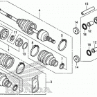 TRX420FA5 Задний привод и кулак поворотный