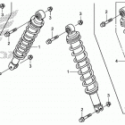 TRX680FA Передние аммортизаторы