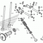 TRX500FA6 Распределительный вал и клапана