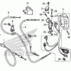 TRX500FA6 Рулевые переключатели и тросы