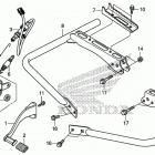 TRX500FM6 Педали и подножки
