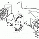 TRX500FE1 Задний тормоз