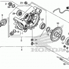 TRX500FA6 Редуктор задний
