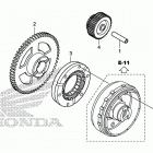 TRX500FM6 Пусковой механизм