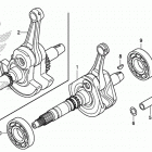 TRX420FA2 Коленчатый вал и поршни