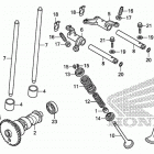 TRX500FM6 Распределительный вал и клапана
