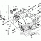 TRX500FM6 Передняя крышка картера