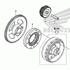 TRX500FA6 Пусковой механизм