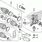 TRX420FA2 Front knuckle@front drive shaft