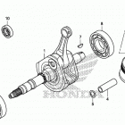 TRX500FA6 Коленчатый вал и поршни
