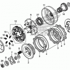 TRX500FM6 Сцепление