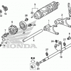 TRX500FA6 Вал и вилки  коробки передач