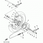 YZ85 YZ85F Заднее колесо