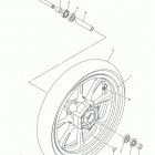 V STAR 950 XVS95FO/XVS95FB/XVS95FCO/XVS95FCB Переднее колесо