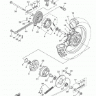 TTR110E TTR110EF Заднее колесо