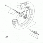 TW200 TW200F1/TW200F1C Переднее колесо