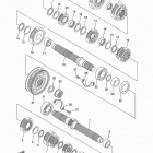 V STAR 1300 DELUXE XVS13BGFR/XVS13BGFCR Трансмиссия