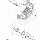 TTR110E TTR110EF Переднее колесо