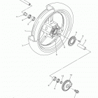 FJR1300A FJR13AFC/FJR13AF Переднее колесо