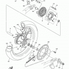 TTR230 TTR230F Заднее колесо