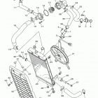 STRYKER BULLET COWL XVS13CFGR/XVS13CFCGR Радиатор и Патрубки