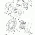 XT250 XT250F/XT250FC Передний тормозной суппорт