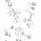 V STAR 1300 XVS13AFCS/XVS13AFS Коленчатый вал и Поршень