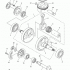 WR250R WR25RF/WR25RFC Коленчатый вал и Поршень