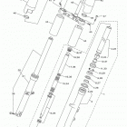 V STAR 950 TOURER XVS95CTFCW/XVS95CTFL/XVS95CTFW/XVS95CTFCL Передняя вилка