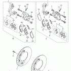 V STAR 1300 TOURER XVS13CTFC/XVS13CTF Передний тормозной суппорт