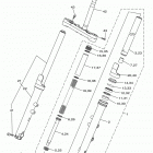 STRYKER XVS13CFCR/XVS13CFR Передняя вилка