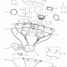 V STAR 1300 DELUXE XVS13BGFR/XVS13BGFCR Облицовка зеркала