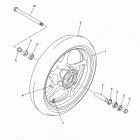 FZ6R FZ6RFCR/FZ6RFR Переднее колесо