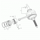 RAPTOR 90 YFM09RYXGL Коленчатый вал и Поршень