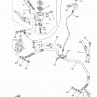 YFZ450R YFZ450RFL Главный тормозной цилиндр,передний