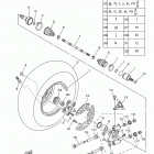 GRIZZLY EPS 4WD HUNTER YFM70GPHGH Заднее колесо 2