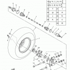 KODIAK 700 4WD HUNTER YFM70KDHGH Заднее колесо 2