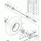 KODIAK 700 EPS 4WD SE YFM70KPSGB Заднее колесо 2